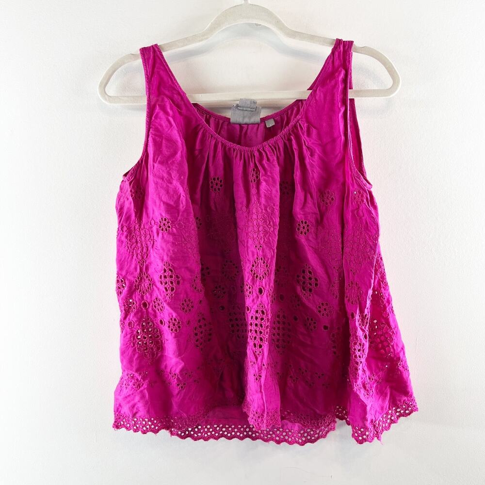 Vanessa Virginia Anthropologie Sadie Sleeveless Swing Tank Top Pink 8